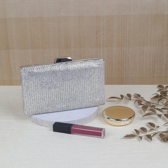 Women Silver Clutch