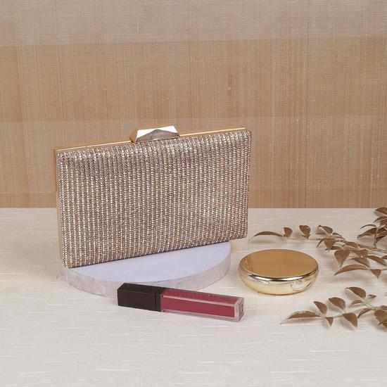 Women Antic-gold Clutch