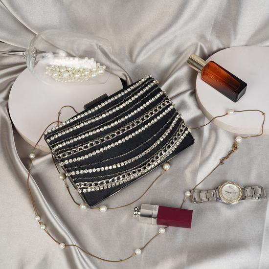 Women Black Clutch
