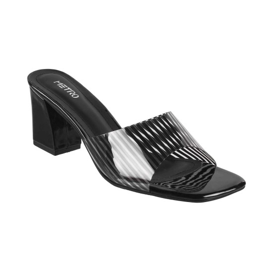 Women Black Casual Slip Ons
