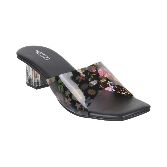 Women Black Casual Slip Ons