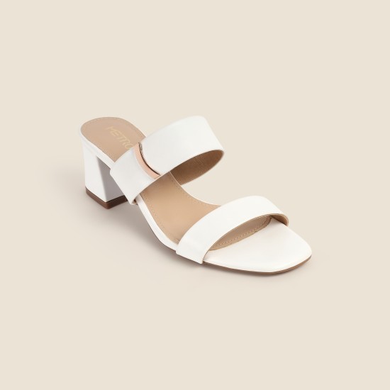 Women White Casual Slip Ons