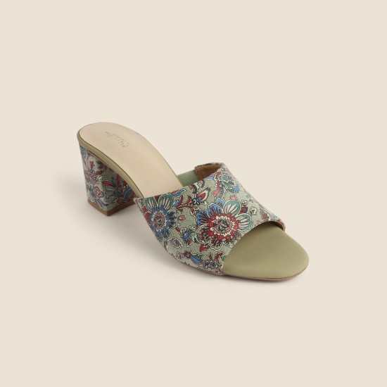 Women Light-green Casual Slip Ons