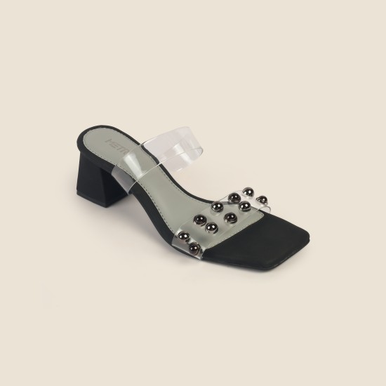 Women Black Casual Slip Ons