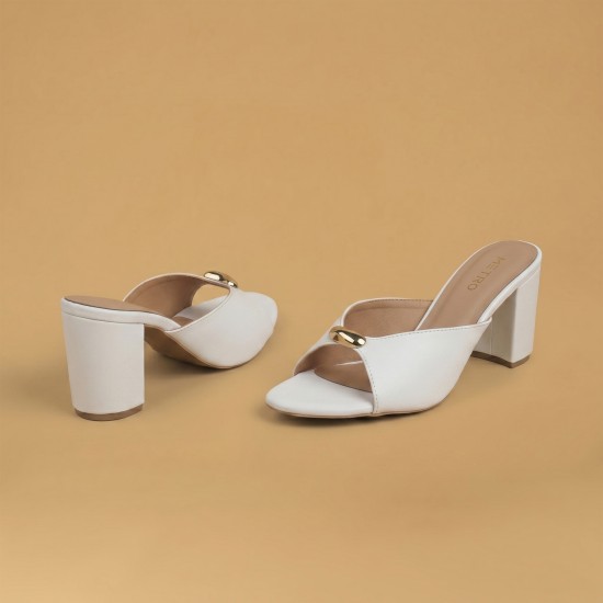 Women White Casual Slip Ons