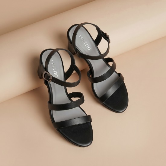 Women Black Casual Sandals