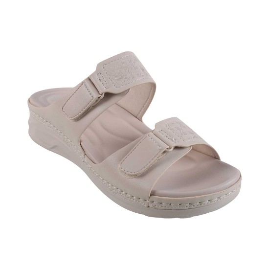 Women Off-White Casual Slip Ons