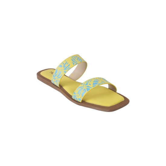 Women Yellow Casual Slip Ons