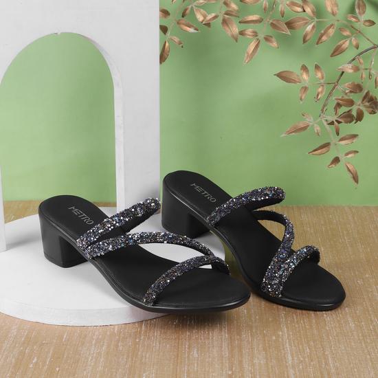 Women Black Casual Mules
