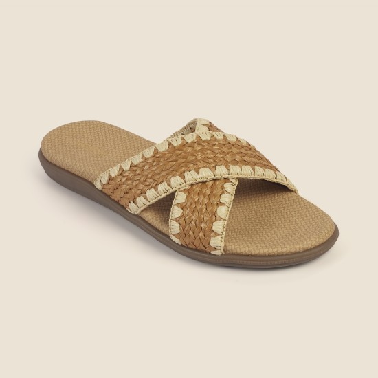 Women Beige Casual Slip Ons