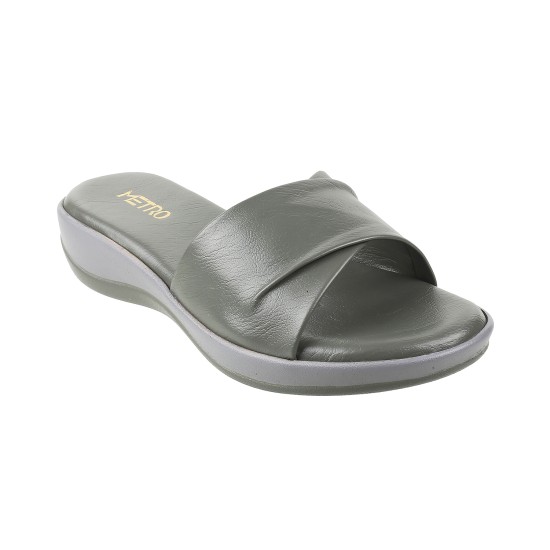 Women Grey Casual Slip Ons