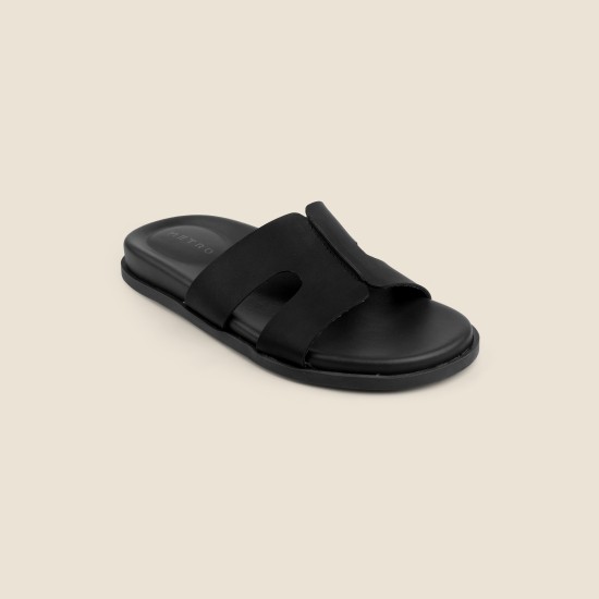 Women Black Casual Slippers