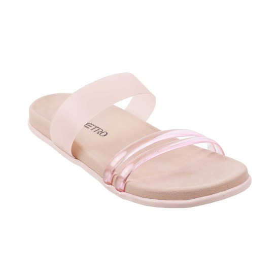Women Pink Casual Slippers