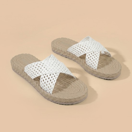 Women White Casual Slip Ons
