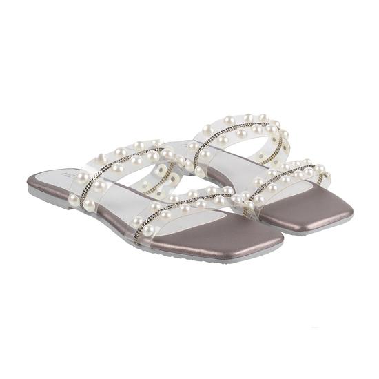 Women Grey Casual Slippers