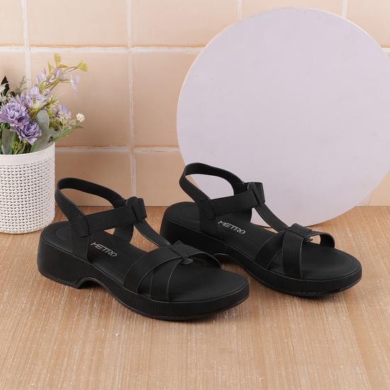 Women Black Casual Sandals