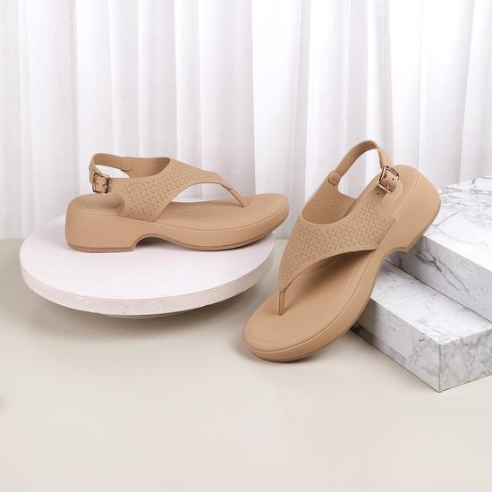 Women Beige Casual Sandals