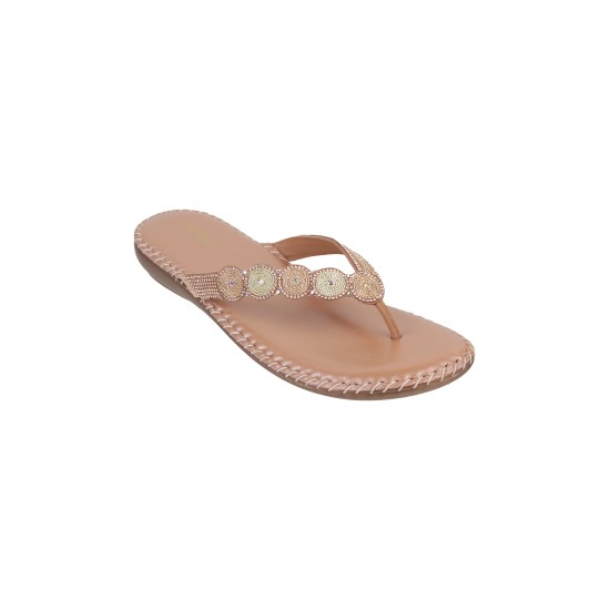 Women Rose-gold Casual Slippers