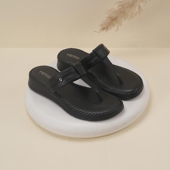 Women Black Casual Slip Ons