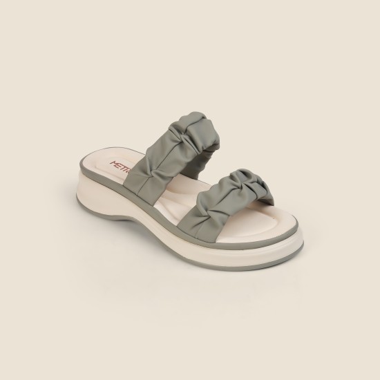 Women Grey Casual Slip Ons