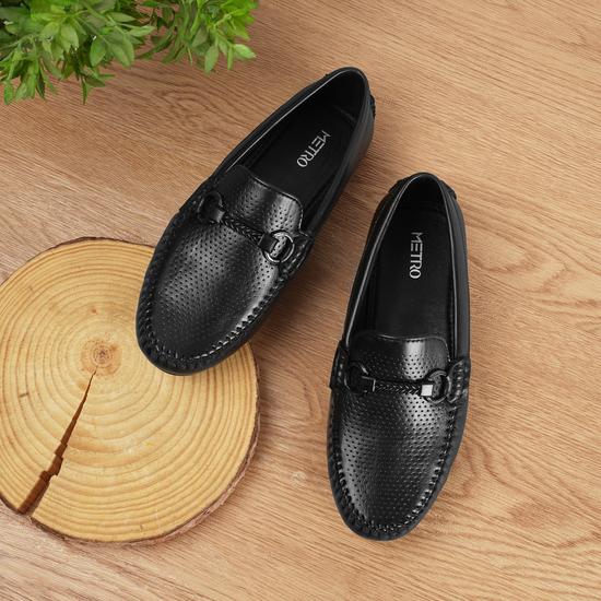 Boys Black Casual Loafers