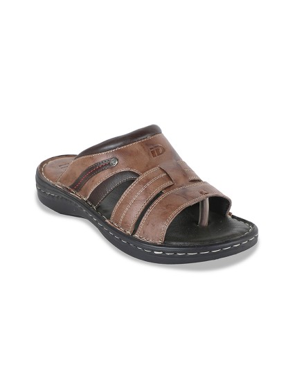 Men Brown Casual Slippers
