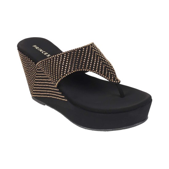 Women Antic-gold Casual Slip Ons