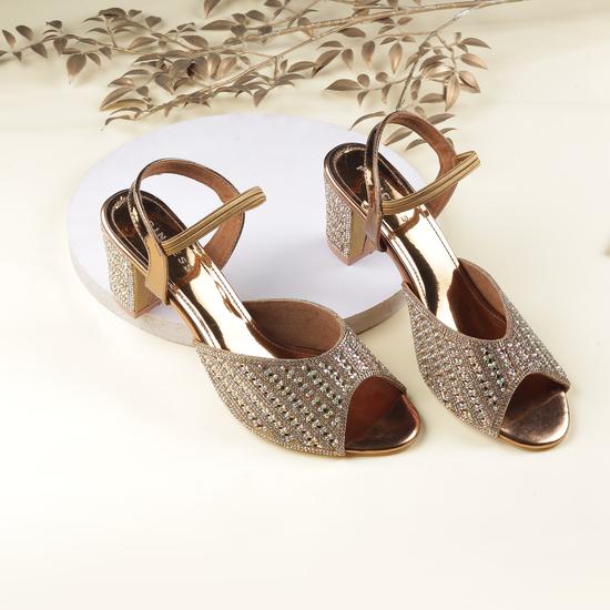 Women Antic-gold Wedding Sandals
