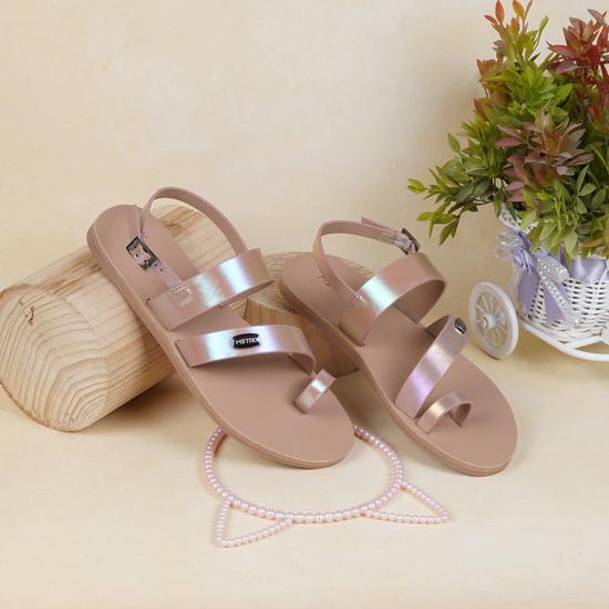 Girls Rose-gold Casual Sandals