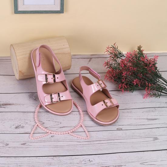 Girls Pink Casual Sandals