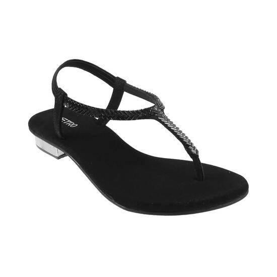 Girls Black Casual Sandals