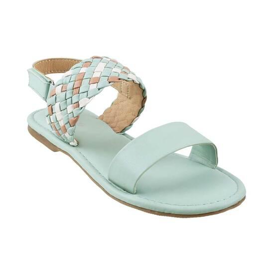Girls Green Casual Sandals