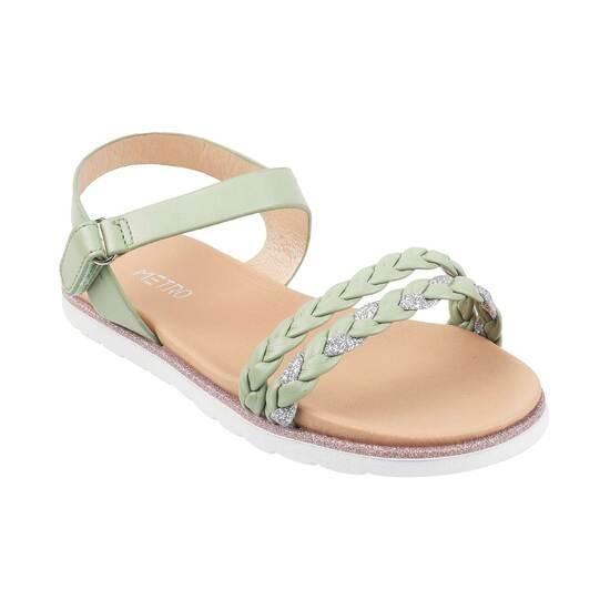 Girls Green Casual Sandals