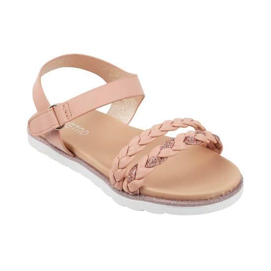 Girls Pink Casual Sandals