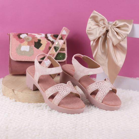 Girls Pink Casual Sandals
