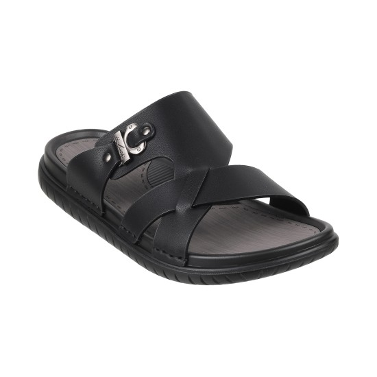 Men Black Casual Slippers