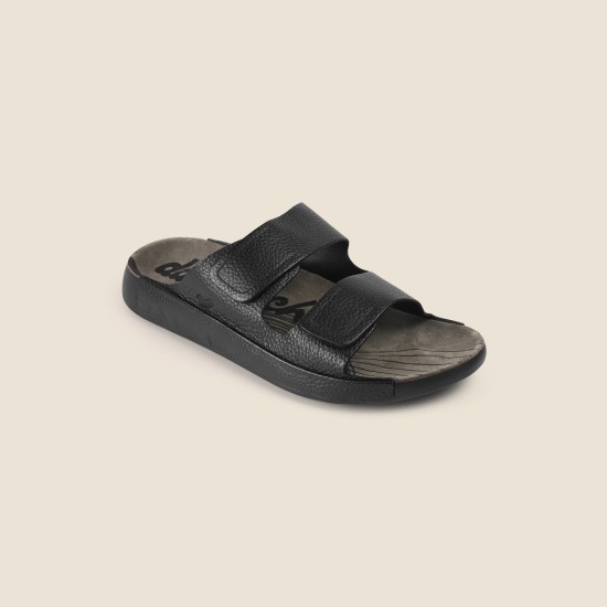 Men Black Casual Slippers