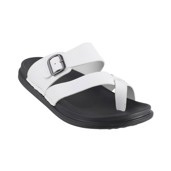 Men White Casual Slippers