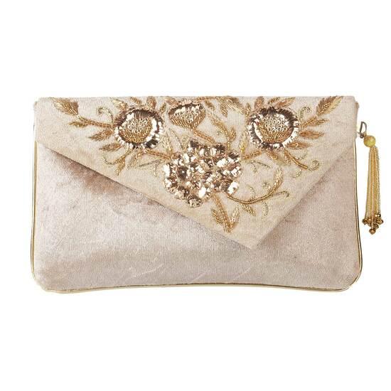 Women Antic-gold Clutch