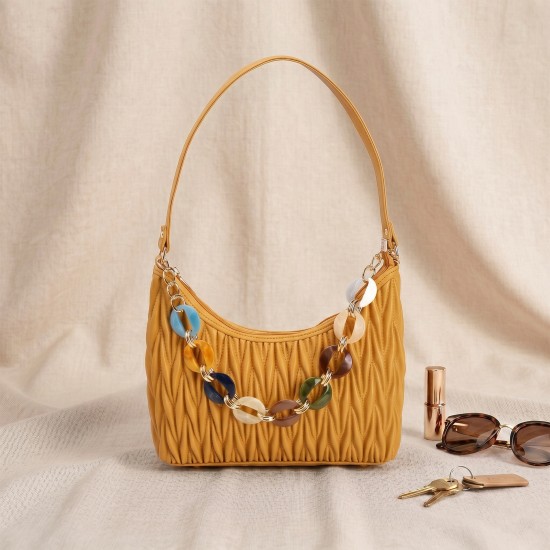 Women Yellow Hobo Bag