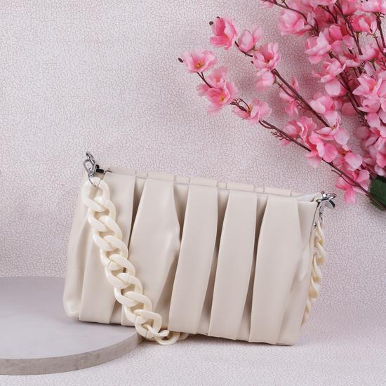 Women Beige Sling Bag