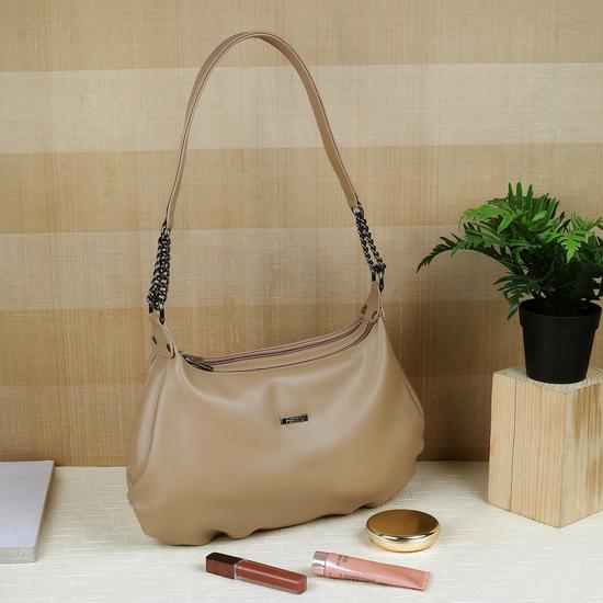 Women Beige Shoulder Bag