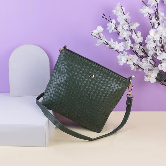 Women Green Sling Bag