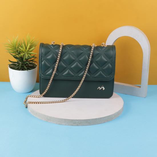 Women Green Sling Bag