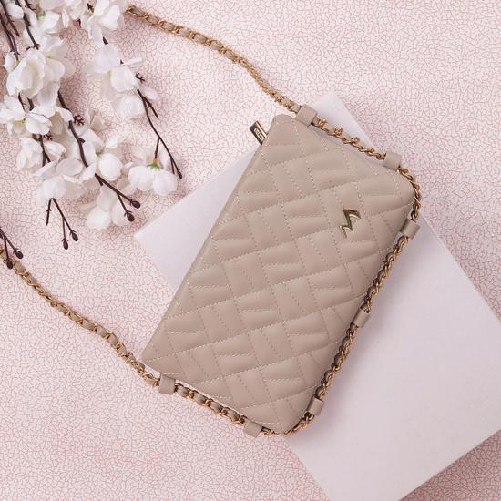 Women Beige Sling Bag