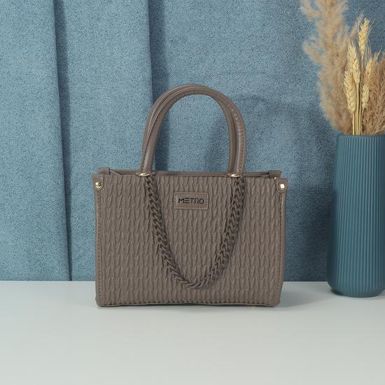 Women Grey Satchel Bag