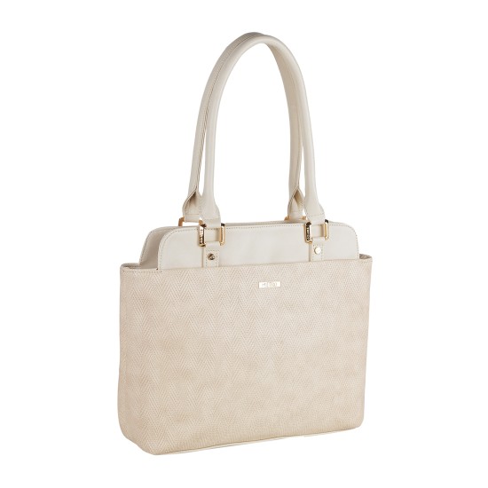 Women Beige Tote Bag