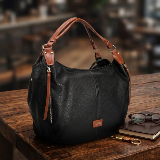 Women Black Hobo Bag