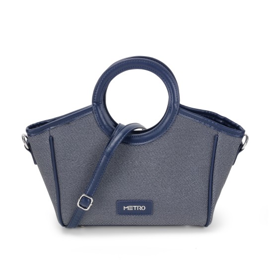 Women Blue-navy Satchel Bag