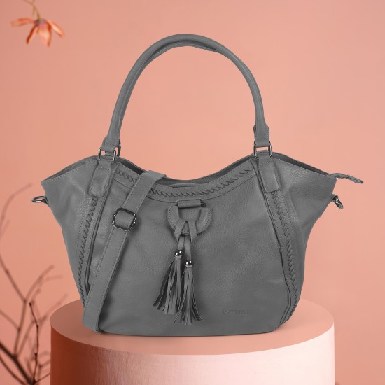 Women Grey Satchel Bag